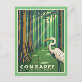 Tarjeta postal del parque nacional Congaree SC