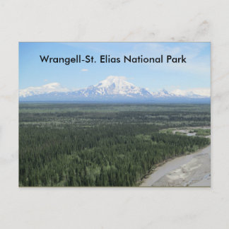 Tarjeta postal del parque nacional de Wrangell-Sai