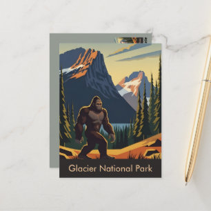Tarjeta postal del Parque Nacional Glaciar WPA