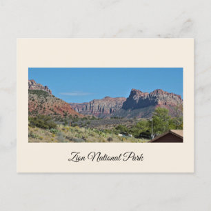 Tarjeta postal del parque nacional Montañas Sion