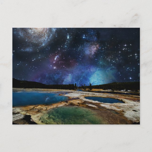 Tarjeta postal del Parque Nacional Starry Sky Yell (Anverso)