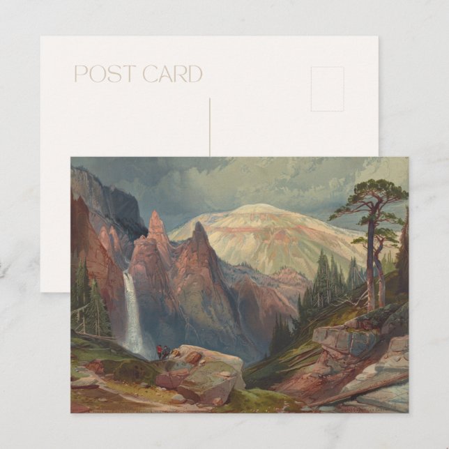 Tarjeta postal del Parque Nacional Yellowstone (Anverso / Reverso)