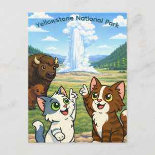 Tarjeta postal del Parque Nacional Yellowstone
