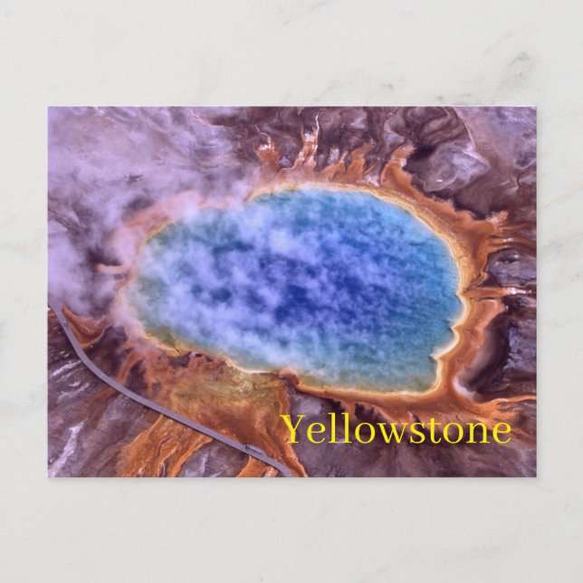 Tarjeta postal del Parque Nacional Yellowstone (Anverso)