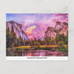 Tarjeta postal del Parque Nacional Yosemite