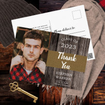 Tarjeta postal del partido de graduación fotográfi