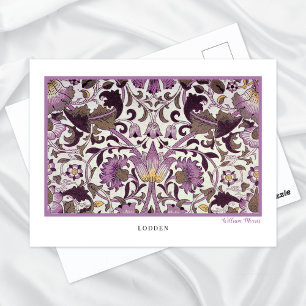 Tarjeta postal del patrón floral Lodden de William