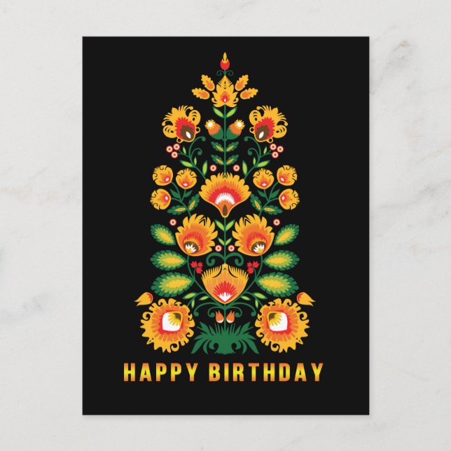 Tarjeta postal del personalizable de cumpleaños fe (Anverso)