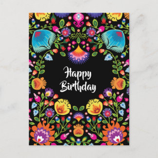 Tarjeta postal del personalizable de cumpleaños fe