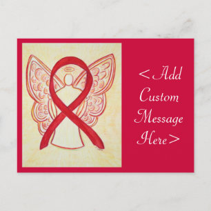 Tarjeta postal del Personalizado Angel de Cinta de