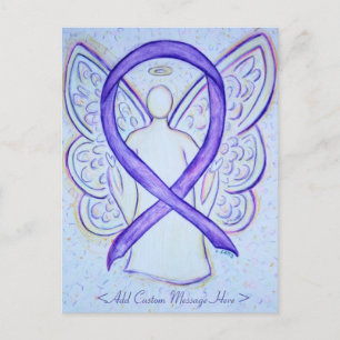 Tarjeta postal del Personalizado Angel de la cinta