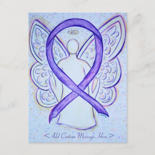 Tarjeta postal del Personalizado Angel de la cinta (Anverso)