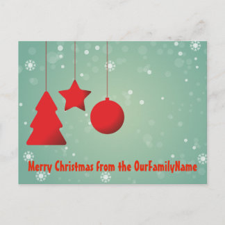 Tarjeta postal del Personalizar de Navidades de Or