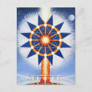 Tarjeta postal del pilar del fuego de Lynda Vugler