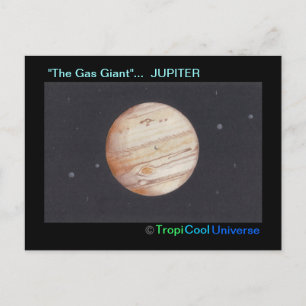 Tarjeta postal del planeta JÚPITER
