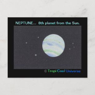 Tarjeta postal del planeta NEPTUNO