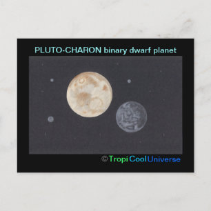Tarjeta postal del planeta PLUTÓN