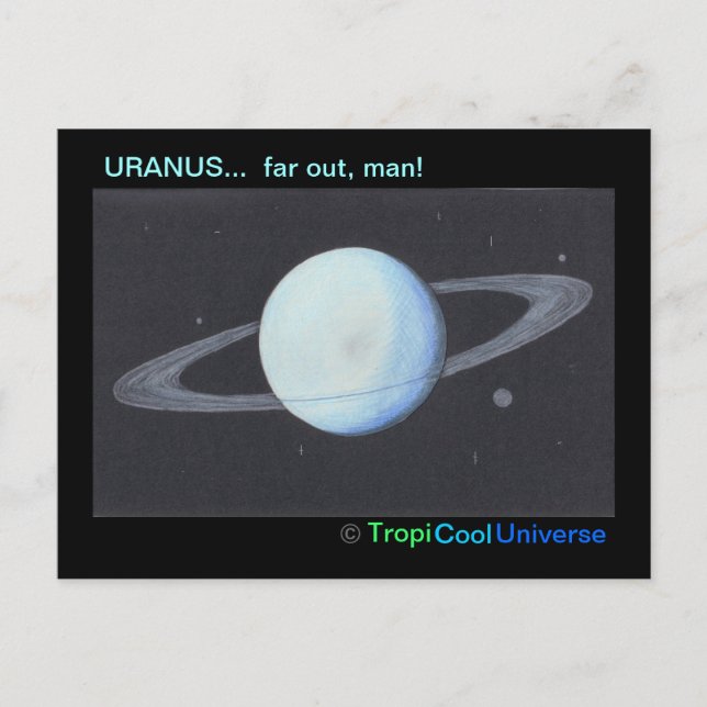 Tarjeta postal del planeta URANO (Anverso)