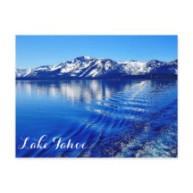 TARJETA POSTAL DEL PRECIOSO LAGO TAHOE