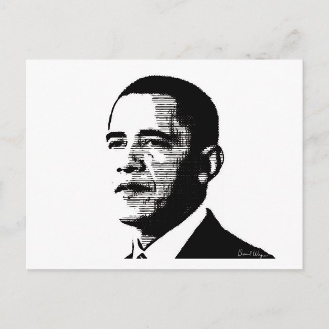 Tarjeta postal del presidente Obama (Anverso)