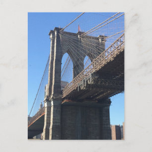 Tarjeta postal del puente de Brooklyn de la ciudad
