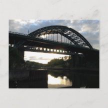 Tarjeta postal del puente de Wearmouth en Sunderla