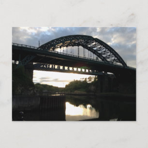 Tarjeta postal del puente de Wearmouth en Sunderla