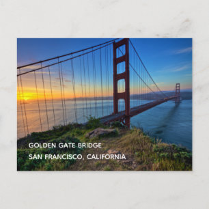 Tarjeta postal del puente Golden Gate