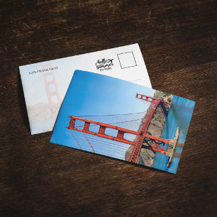 Tarjeta postal del puente Golden Gate San Francisc