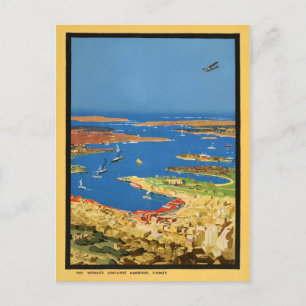 Tarjeta postal del puerto de Sidney