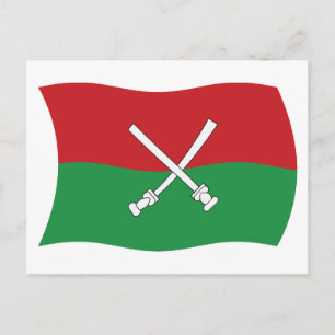 Tarjeta postal del puesto de bandera Li y Miao de 