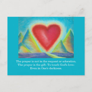 Tarjeta postal del regalo de la oración