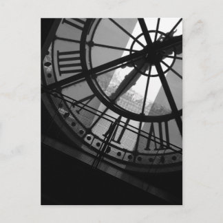 Tarjeta postal del reloj de Musee d'Orsay