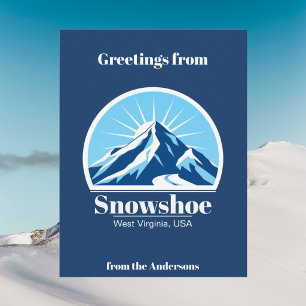 Tarjeta postal del resort de esquí Snowshoe West V
