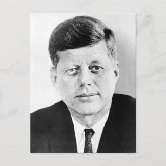 Tarjeta postal del retrato del presidente John F K