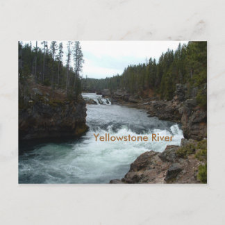 Tarjeta postal del río Yellowstone