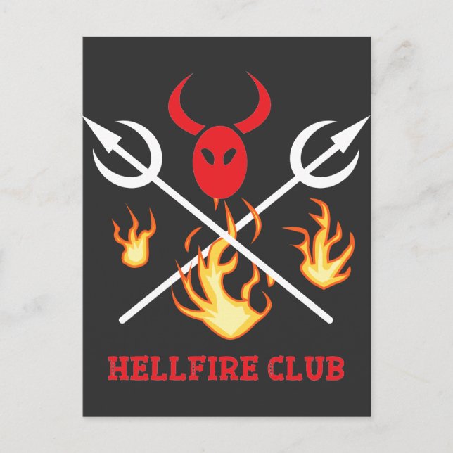 Tarjeta postal del Rótulo del Hellfire Club (Anverso)