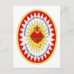 Tarjeta postal del Sagrado Corazón de Jesús