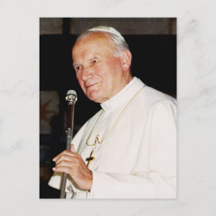 Tarjeta postal del Santo Papa Juan Pablo II
