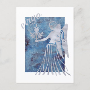 Tarjeta postal del signo zodiacal Virgo