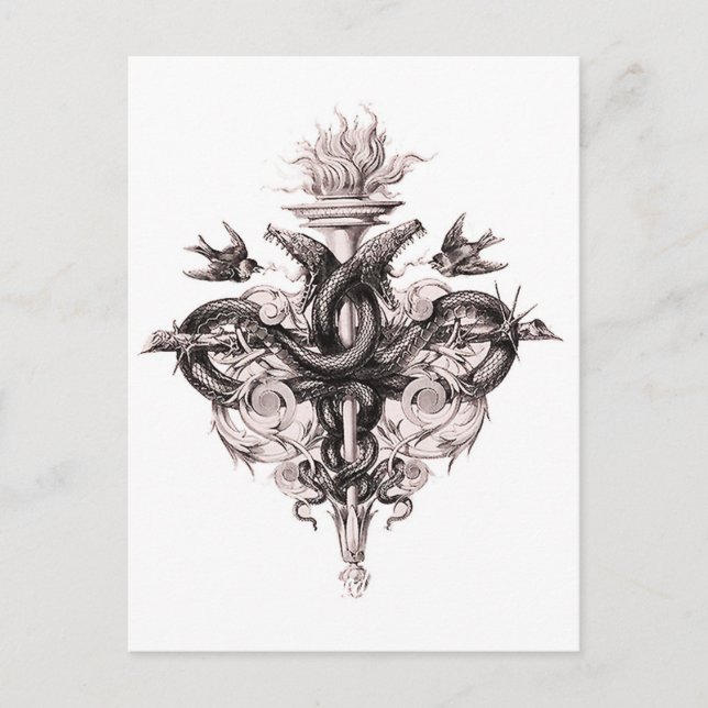 Tarjeta postal del símbolo del equilibrio (Anverso)