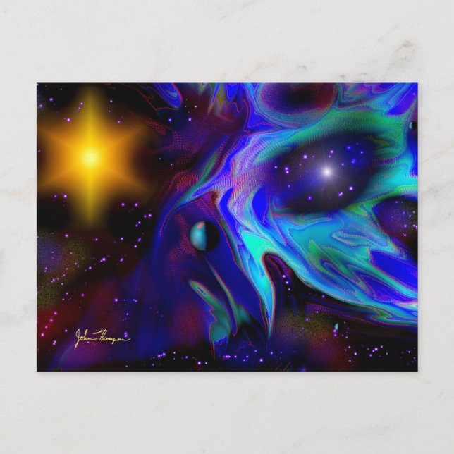 Tarjeta postal del sistema gemela Sun (Anverso)