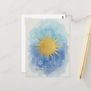 Tarjeta postal del solsticio de invierno