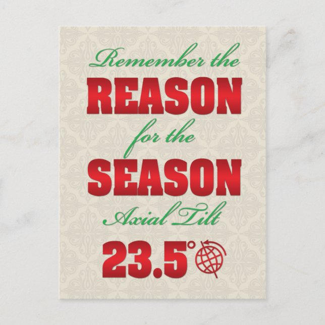 Tarjeta postal del solsticio de invierno por la ra (Anverso)