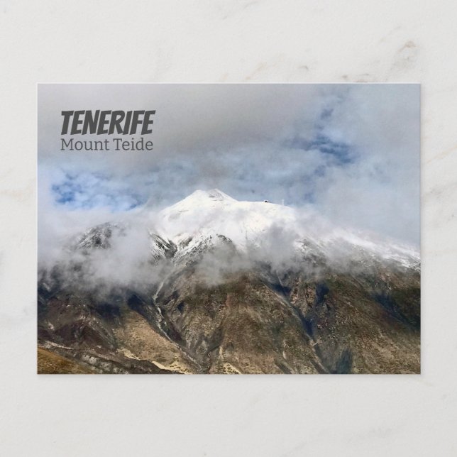 ¡Tarjeta postal del Teide de Tenerife! (Anverso)