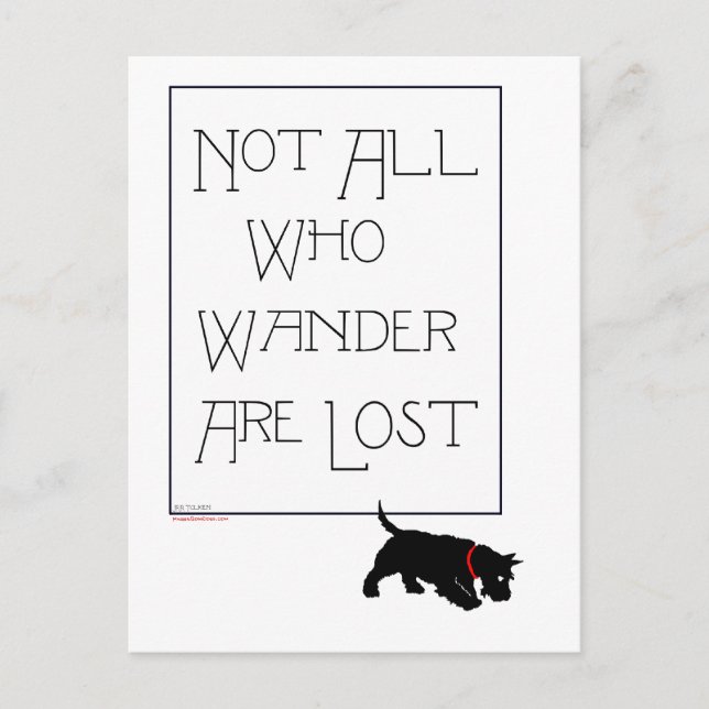 Tarjeta postal del Terrier Escocés (Anverso)