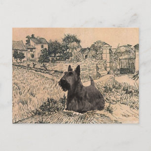 Tarjeta postal del Terrier Escocés