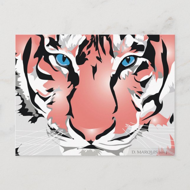 TARJETA POSTAL DEL TIGRE DE LA PAZ (Anverso)