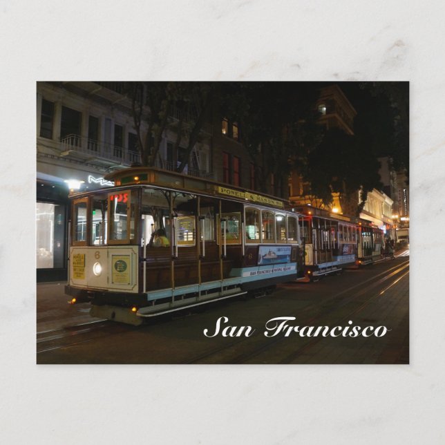 Tarjeta postal del tranvía de San Francisco #3 (Anverso)