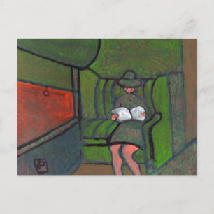 Tarjeta postal del tren nocturno